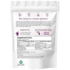 Multi Kollagen Peptide Pulver 453g – 5-Typen-Komplex mit Hyaluron, Biotin & Vitamin C