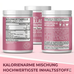 Multi Kollagen Peptide Pulver 300g – 5-in-1 Komplex mit Hyaluron, Biotin & Zink