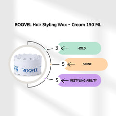 ROQVEL Hair Styling Wax - Cream 150 ML