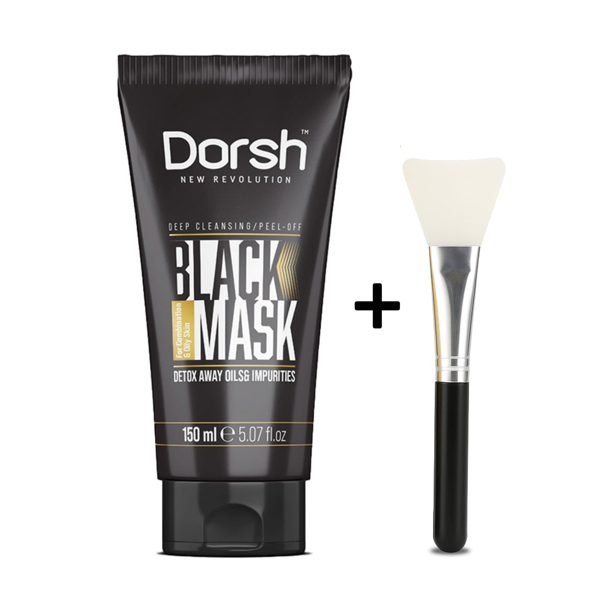 Black Mask | Peel-Off Maske mit Aktivkohle – Tiefenreinigung & Mitesser-Entfernung mit Kräuterextrakten – 150 ml