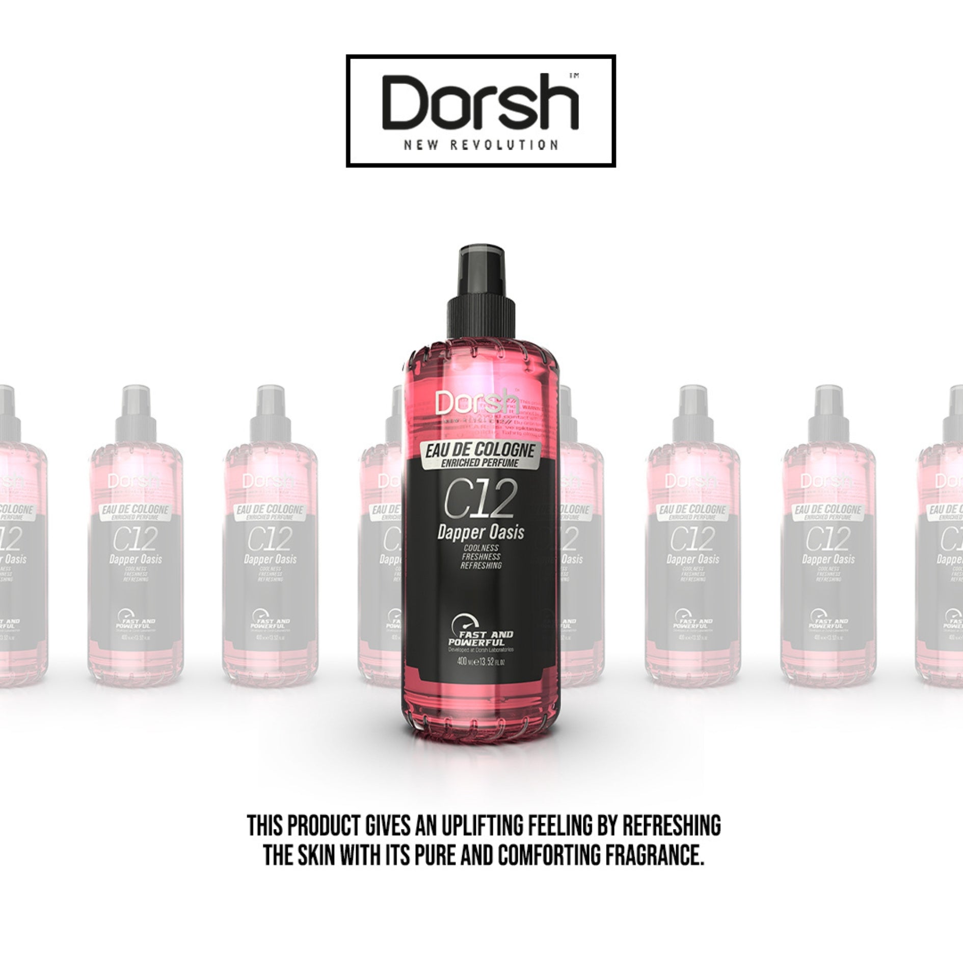 Eau de Cologne Dapper Oasis – Florales Duftwasser für Hände, Hals & Hauterfrischung – 400 ml
