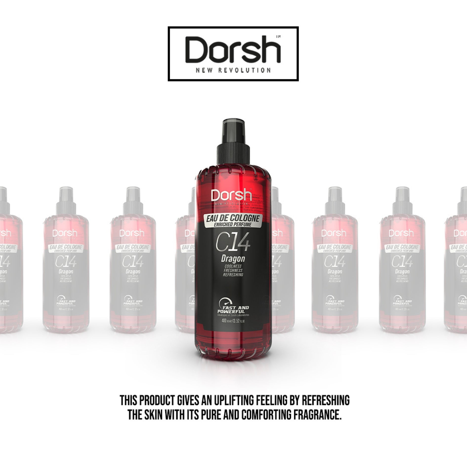 Eau de Cologne Dragon – Intensives Herren-Duftwasser mit markanter Frische & Pflegewirkung – 400 ml