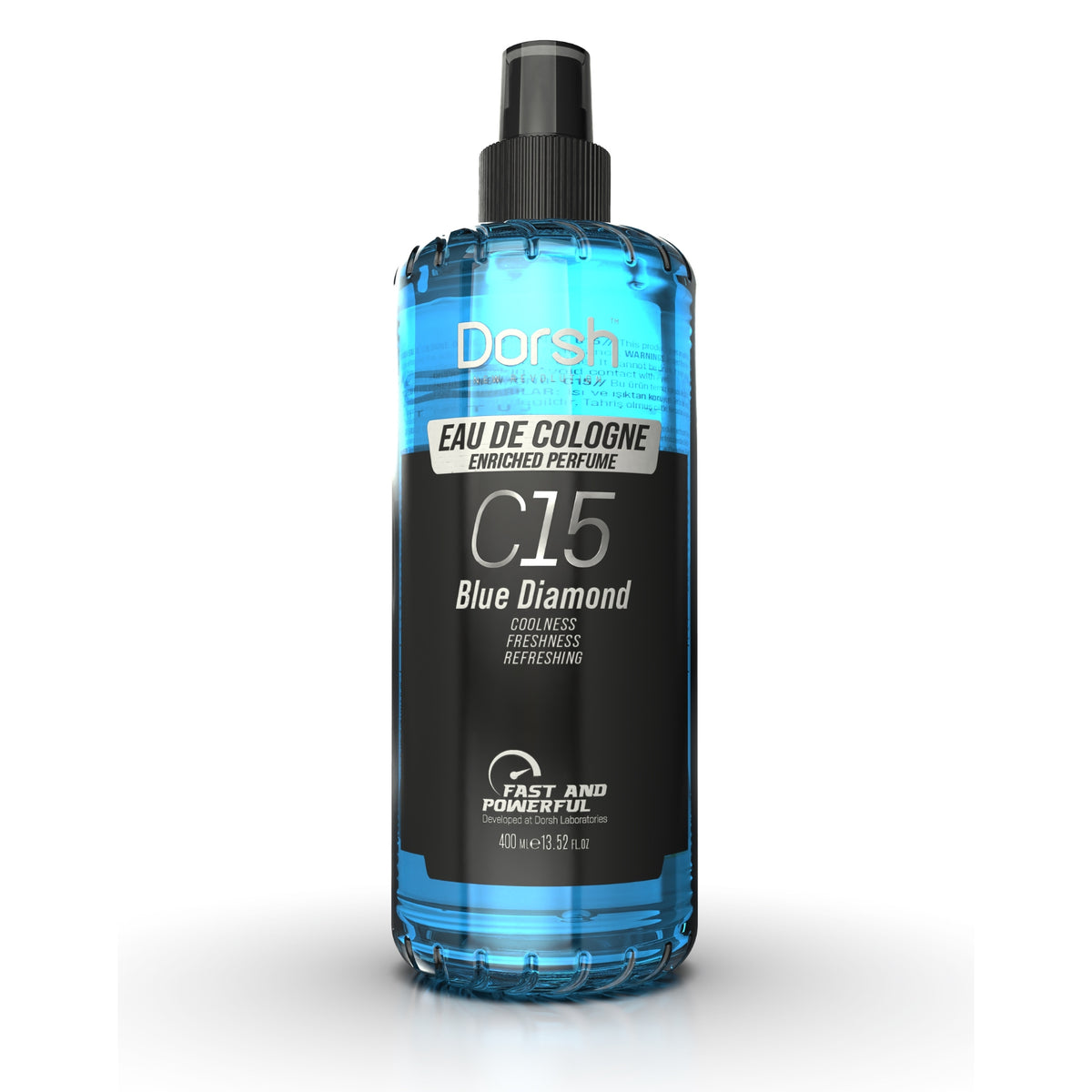 Eau de Cologne Blue Diamond – Frisches Herren-Duftwasser mit elegantem Charakter & Hautpflege – 400 ml