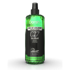 Eau de Cologne Ice Musk – Frisches Duftwasser mit kühler Moschusnote für Hautpflege & Rasur – 400 ml