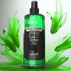 Eau de Cologne Ice Musk – Frisches Duftwasser mit kühler Moschusnote für Hautpflege & Rasur – 400 ml