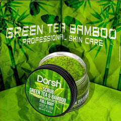 Gesichts- & Körperpeeling mit grünem Tee & Aloe Vera – Sanftes Peeling mit Aprikosenkernen für glatte Haut – 300 ml