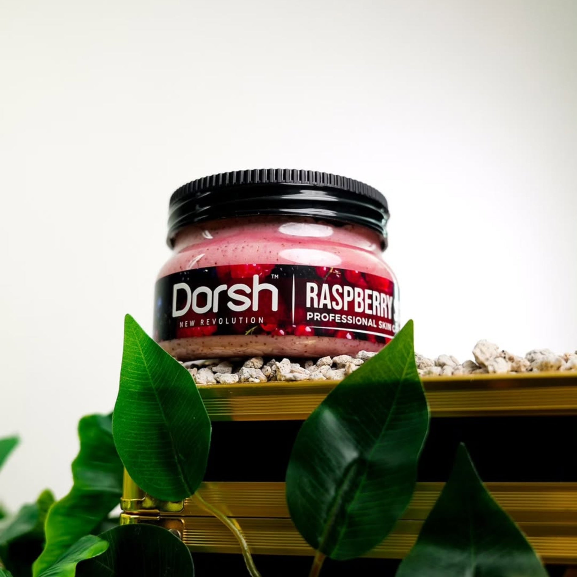 Gesichts- & Körperpeeling mit Himbeerduft – Sanftes Peeling für weiche Haut & frisches Hautgefühl – 300 ml