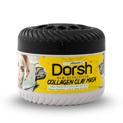 Clay Maske mit Vitamin C & Collagen – Porentiefe Reinigung & Hautbild-Verbesserung – 400 g
