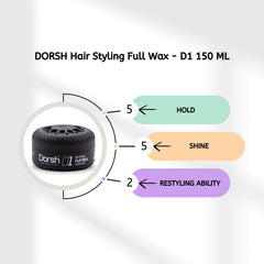 DORSH Hair Styling Full Wax - D1 150 ML