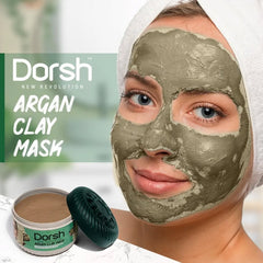 Clay Maske mit Arganöl – Tiefenreinigung & Feuchtigkeitspflege bei unreiner Haut – 400 g
