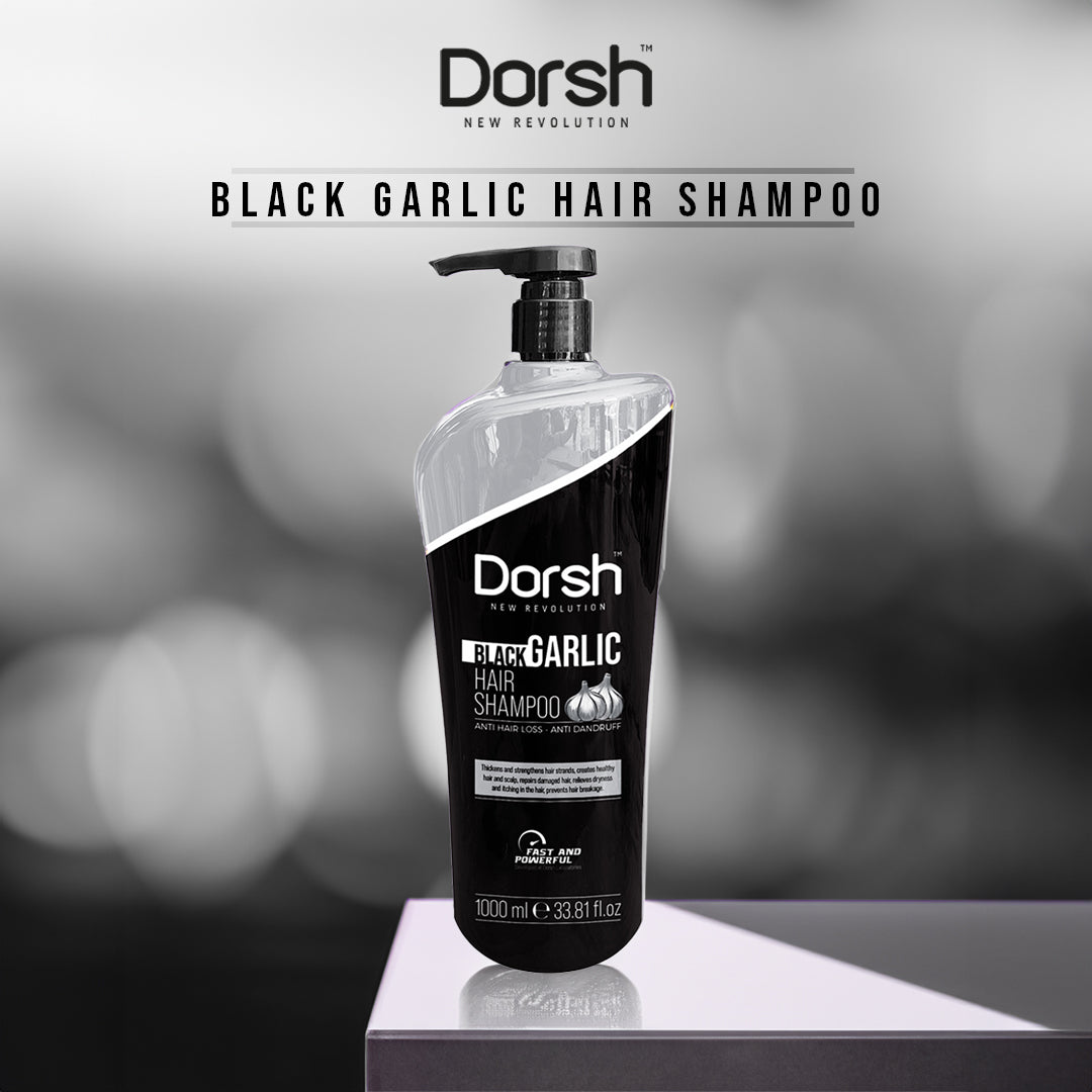 Shampoo mit schwarzem Knoblauch – Stärkung & Pflege für geschwächtes Haar – Glanz & Feuchtigkeit – 1000 ml