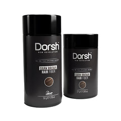 Schütthaar Dunkelbraun – Haarverdichtung bei Haarausfall – DORSH Hair Fiber – 50 G / 27 G