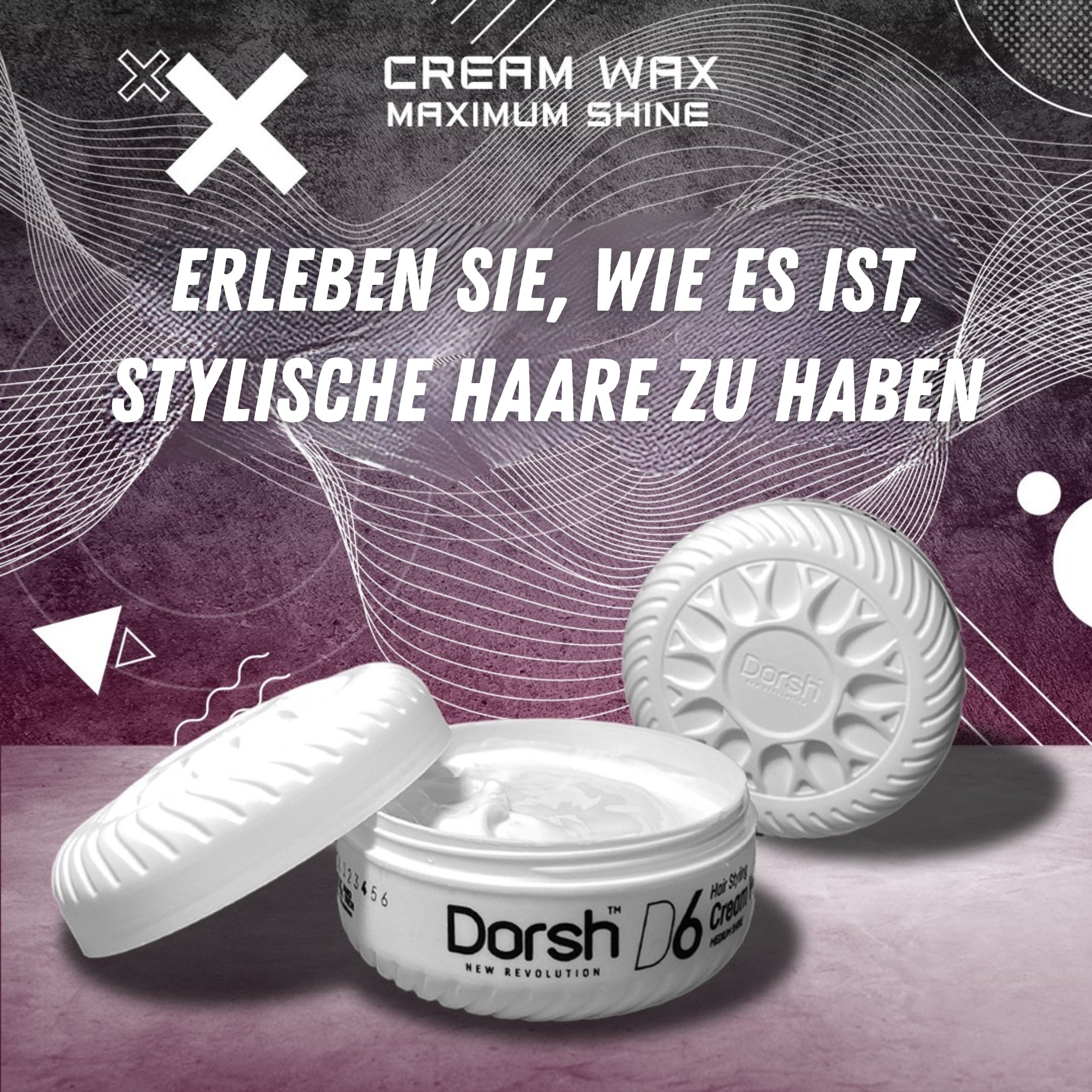 Haarwachs Cream Wax – Cremig & mattem Finish – Styling Wax Weiß – 150 ML