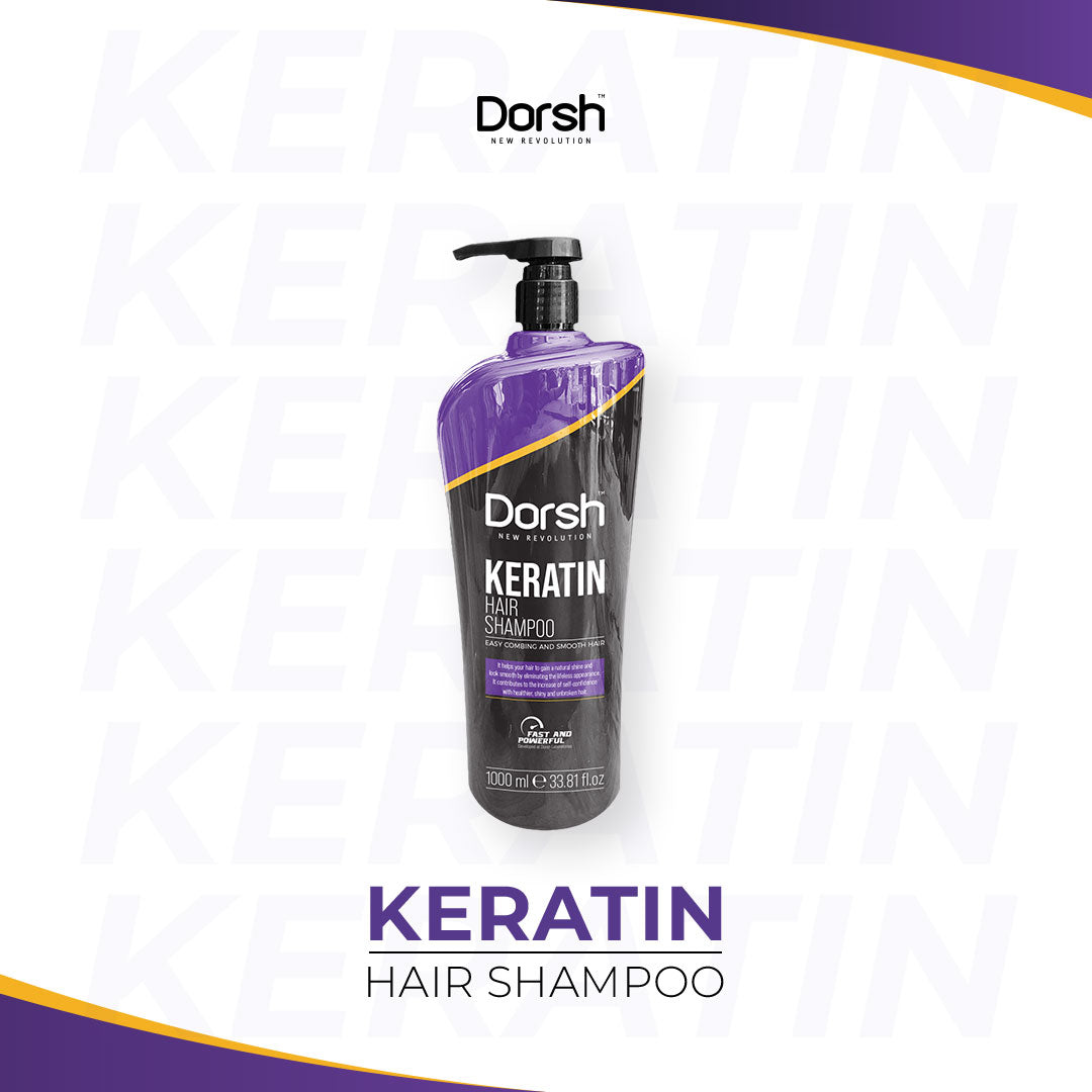 Shampoo mit Keratin – Tiefenpflege bei Haarschäden & Haarbruch – Glanz & Reparatur-Effekt – 1000 ml