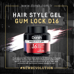 Haargel D16 – 24h extremer Halt & Stylingkontrolle – Provocative Shapes Gum Lock – 700 ML