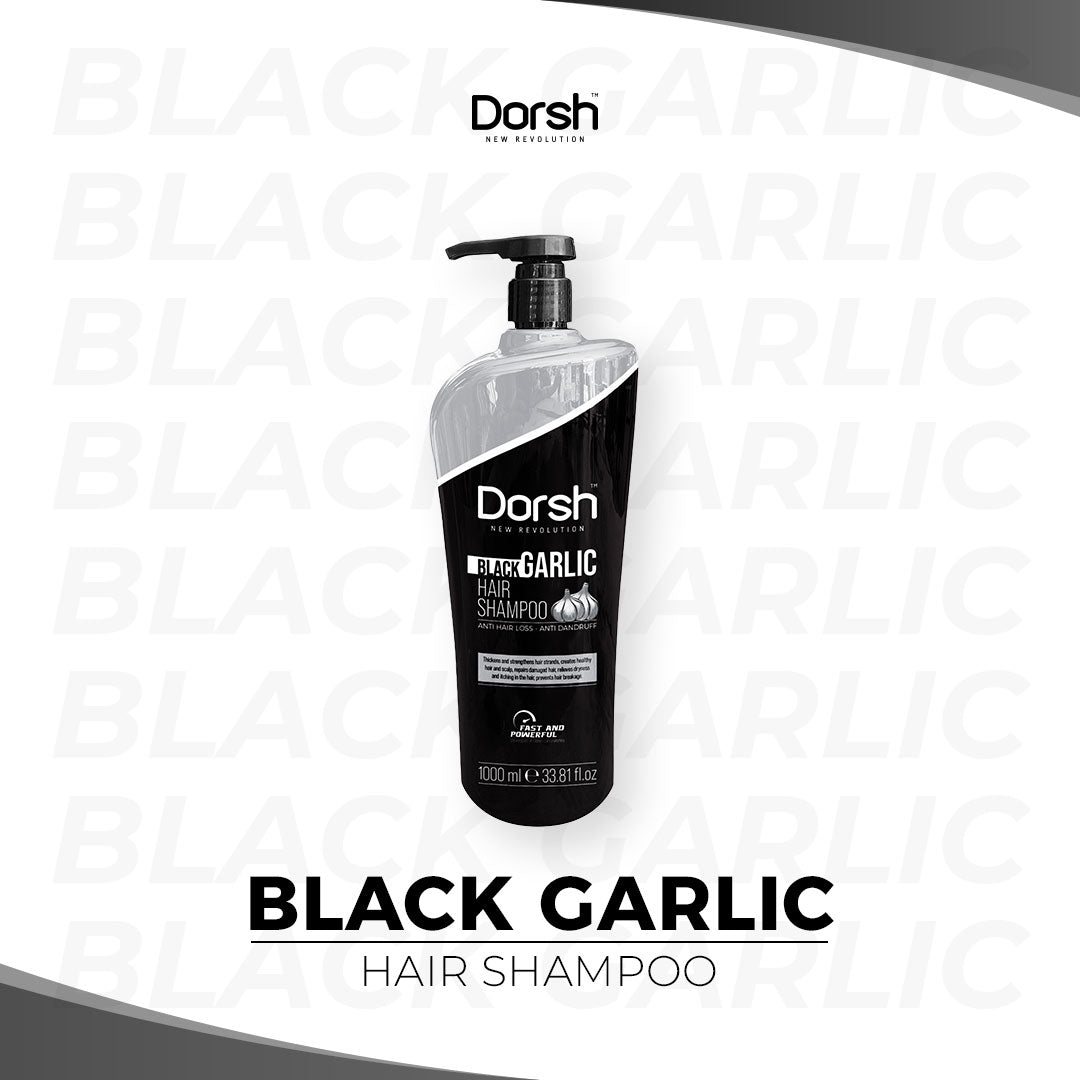 Shampoo mit schwarzem Knoblauch – Stärkung & Pflege für geschwächtes Haar – Glanz & Feuchtigkeit – 1000 ml